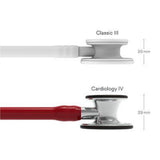 3M Littmann Cardiology IV Stethoscope, Mirror Chestpiece & Stem, Burgundy Tube, Stainless Headset. MPN: 6170 - Image 4