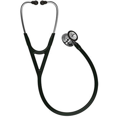 3M Littmann Cardiology IV Stethoscope, Mirror Chestpiece & Stem, Black Tube, Stainless Headset. MPN: 6177 - Image 3