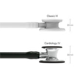 3M Littmann Cardiology IV Stethoscope, Mirror Chestpiece & Stem, Black Tube, Stainless Headset. MPN: 6177 - Image 4