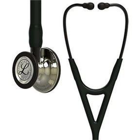 3M Littmann Cardiology IV Stethoscope, Champagne Chestpiece, Black Tube, Smoke Stem & Headset. MPN: 6179