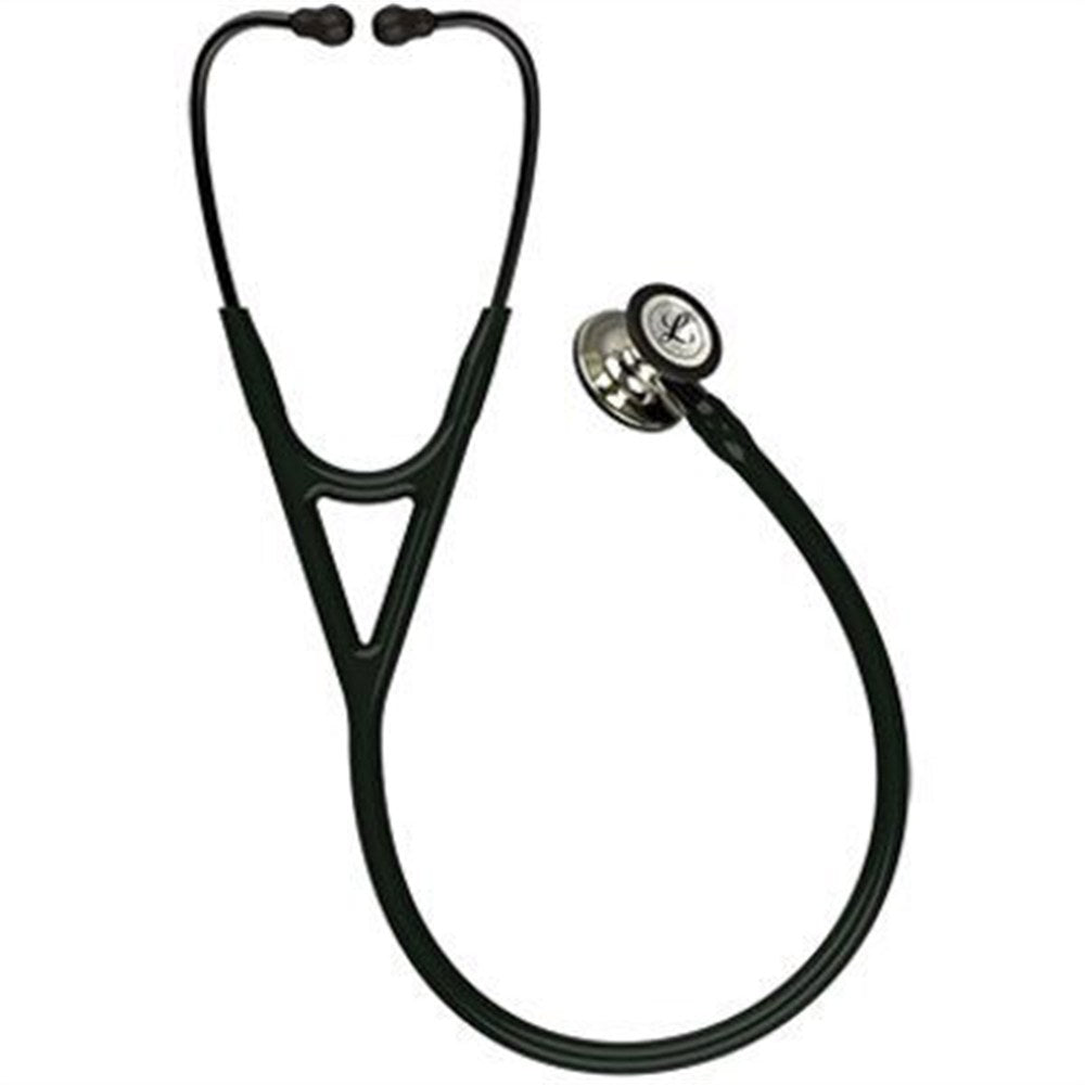 3M Littmann Cardiology IV Stethoscope, Champagne Chestpiece, Black Tube, Smoke Stem & Headset. MPN: 6179 - Image 3