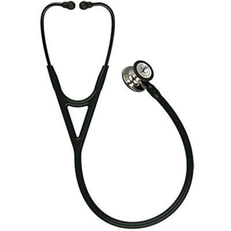 3M Littmann Cardiology IV Stethoscope, Champagne Chestpiece, Black Tube, Smoke Stem & Headset. MPN: 6179 - Image 3