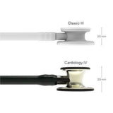 3M Littmann Cardiology IV Stethoscope, Champagne Chestpiece, Black Tube, Smoke Stem & Headset. MPN: 6179 - Image 4