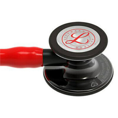 3M Littmann Cardiology IV Stethoscope, Limited Edition, High Polish Smoke Chestpiece, Red Tube. MPN: 6182 - Image 2