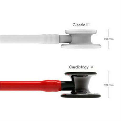 3M Littmann Cardiology IV Stethoscope, Limited Edition, High Polish Smoke Chestpiece, Red Tube. MPN: 6182 - Image 4