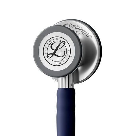 Littmann CARDIOLOGY IV Stethoscope, Stainless-Finish Chestpiece, Satin-Finish Midnight Blue Tube. MPN: 6187C - Image 2