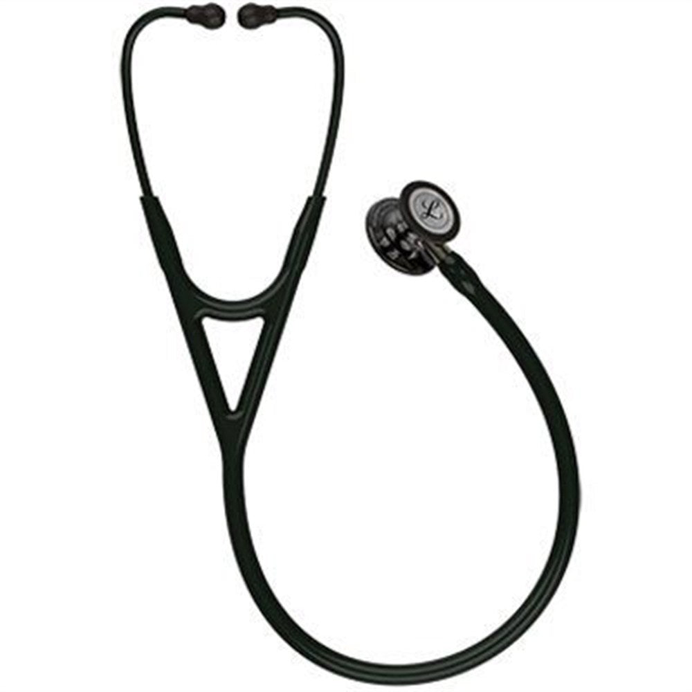 3M Littmann Cardiology IV Stethoscope, High Polish Smoke Chestpiece, Black Tube, Champagne Stem & Black Headset. MPN: 6204 - Image 3