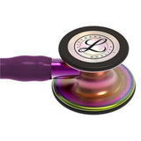 3M Littmann Cardiology IV Stethoscope, Rainbow Chestpiece, Plum Tube, Violet Stem & Black Headset. MPN: 6205 - Image 2