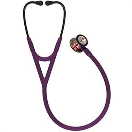 3M Littmann Cardiology IV Stethoscope, Rainbow Chestpiece, Plum Tube, Violet Stem & Black Headset. MPN: 6205 - Image 3