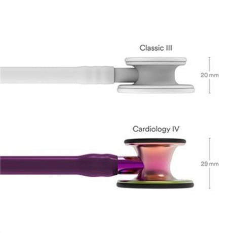 3M Littmann Cardiology IV Stethoscope, Rainbow Chestpiece, Plum Tube, Violet Stem & Black Headset. MPN: 6205 - Image 4