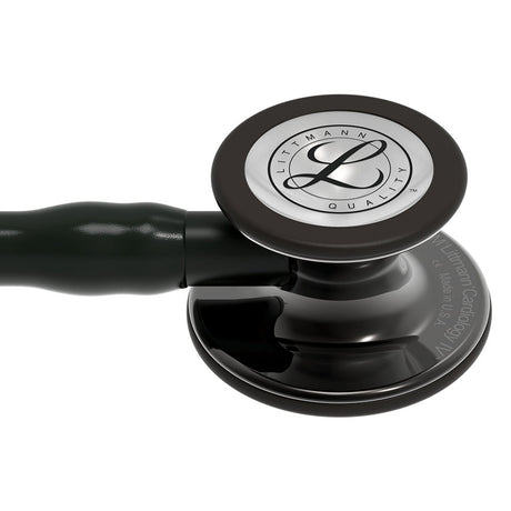 3M Littmann Cardiology IV Stethoscope, High Polish Smoke Chestpiece, Black Tube, Black Stem, Black Headset. MPN: 6232 - Image 2