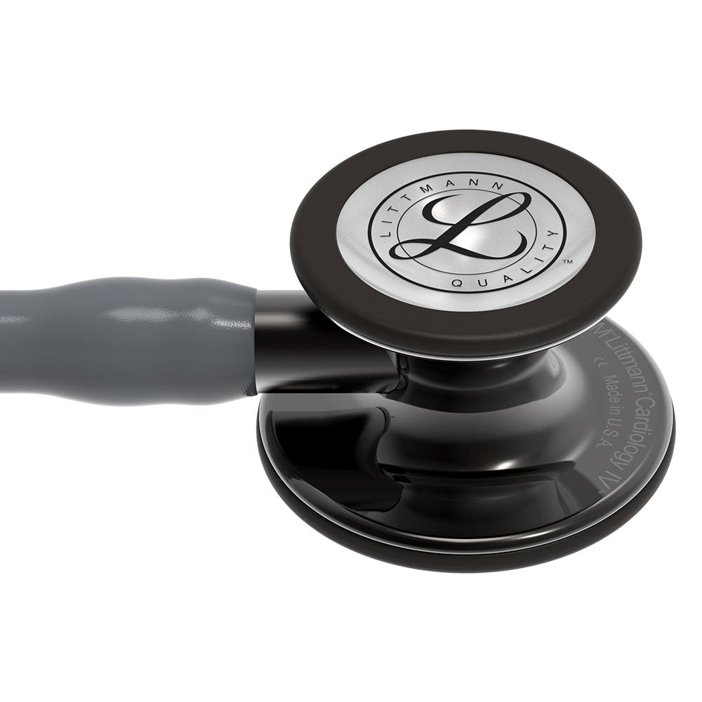 3M Littmann Cardiology IV Stethoscope, High Polish Smoke Chestpiece, Gray Tube, Smoke Stem, Smoke Headset. MPN: 6238 - Image 2