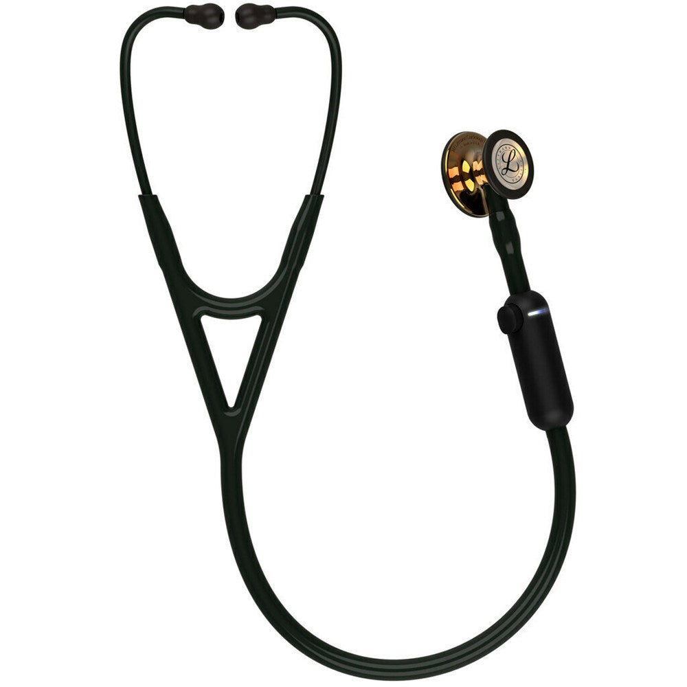 3M Littmann 8870 CORE Digital Stethoscope, High Polish Copper Chestpiece, Black Tube, Stem and Headset, 27". MPN: 8870 - Image 2