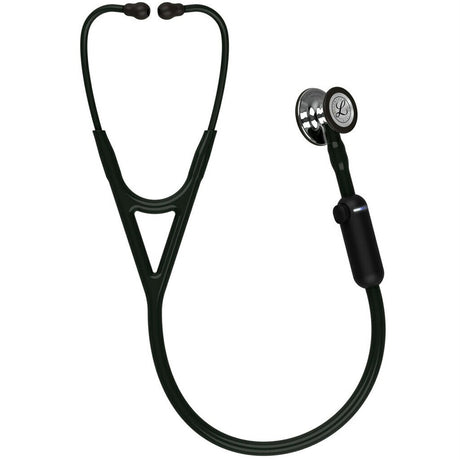 3M Littmann 8890 CORE Digital Stethoscope, Mirror Chestpiece, Black Tube, Stem and Headset, 27". MPN: 8890 - Image 2