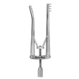 MeisterHand ALM Retractor, 4" (10.2 cm), spread 2-7/8" (7.2 cm), prongs 3/8"(1.0 cm) deep. MPN: MH11-13