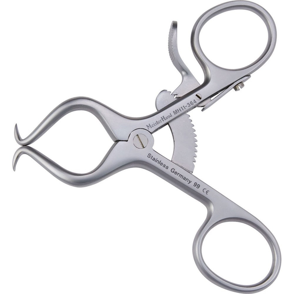 MeisterHand GELPI Retractor 3.5 (8.9cm), with grip lock, Mini. MPN: MH11-364