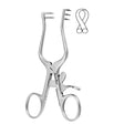MeisterHand WEITLANER Retractor, 4" (10.2 cm), sharp, 2 X 3 teeth. MPN: MH11-600
