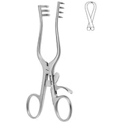 MeisterHand WEITLANER Retractor, 6-1/2" (164mm), 3 x 4 blunt prongs, 3-3/4" (95mm) spread. MPN: MH11-616