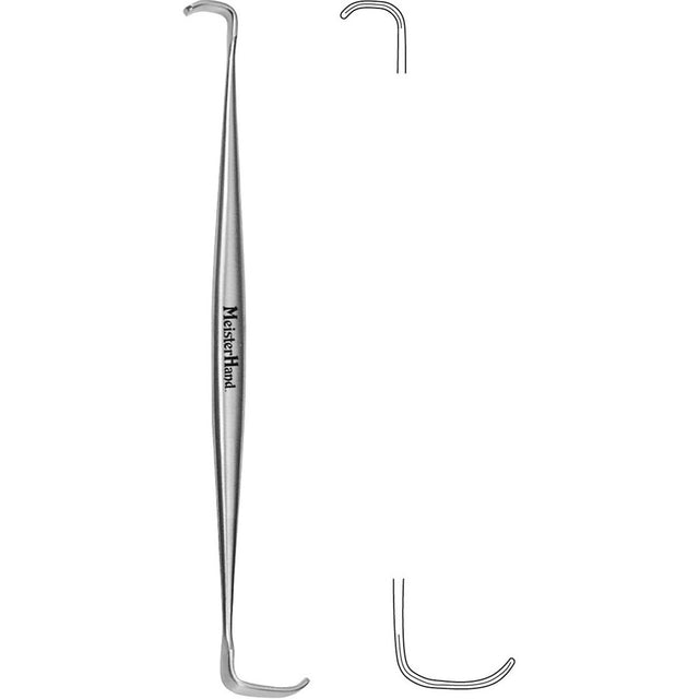 MeisterHand RAGNELL Retractor, 6" (153mm), Double-Ended, 3mm X 8mm and 5mm X 15mm Blades, Delicate. MPN: MH11-73