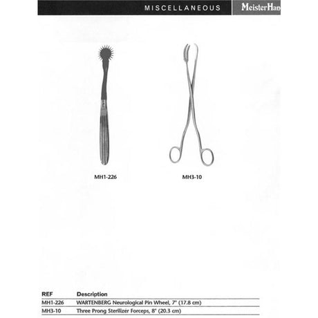 MeisterHand WARTENBERG Neurological Pin Wheel 7" (17.8 cm). MPN: MH1-226 - Image 2