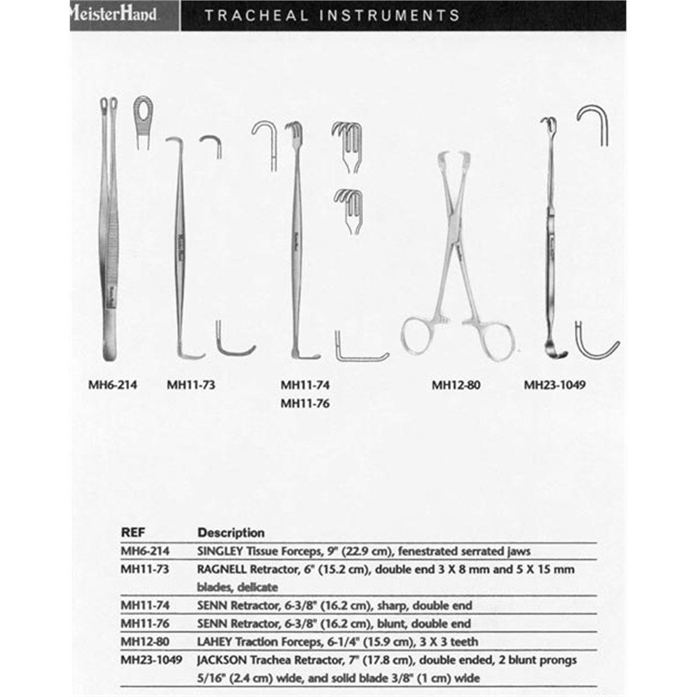MeisterHand LAHEY Traction Forceps, 6-1/4" (15.9 cm), 3 X 3 teeth. MPN: MH12-80 - Image 2