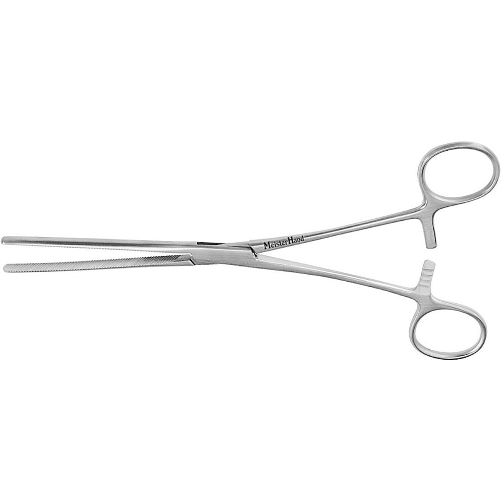 MeisterHand DOYEN Intestinal Forceps, 9" (22.9 cm), straight, flexible blades with longitudinal serrations. MPN: MH16-160