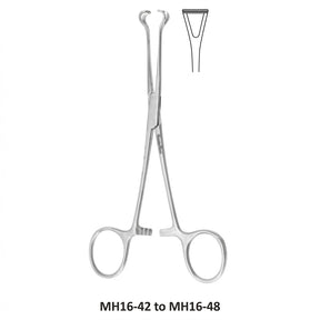 MeisterHand Baby BABCOCK Intestinal Forceps, 5-1/2" (14 cm), delicate jaws 6 mm wide. MPN: MH16-42