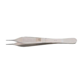 MeisterHand Micro ADSON Tissue Forceps, 4-3/4" (121mm), 0.6mm wide, serrated jaws. MPN: MH17-2510