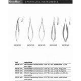 MeisterHand CASTROVIEJO Corneal Scissors, 3-3/4" (96mm), curved, sharp ponts. MPN: MH18-1576 - Image 3