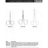 MeisterHand Eye Suture Scissors, 3-7/8" (98mm), Slightly Curved, Ribbon Type, Sharp. MPN: MH18-1653 - Image 4