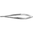 MeisterHand Castroviejo Needle Holder, 5⅝" (14.3 cm), Straight, Smooth Jaws, with Lock, Tungsten Carbide, Serrated Handles. MPN: MH18-1828TC