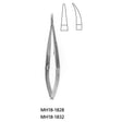 MeisterHand Castroviejo Needle Holder, 5½" (14 cm), Curved, Smooth Jaws, with Lock, Flat Serrated Handles. MPN: MH18-1832