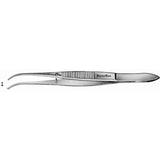MeisterHand Iris Tissue Forceps, 3-7/8" (99mm), half-curved, 1 x 2 teeth. MPN: MH18-788