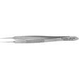 MeisterHand BONN Micro Suturing Forceps, 3-3/4" (95.5mm), tying platform, 1 x 2 teeth, 0.5mm wide at tip. MPN: MH18-836