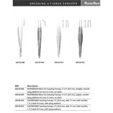 MeisterHand CASTROVIEJO Suture Forceps, 4-1/8" (104mm), tying platform, 1 x 2 teeth, 0.95mm wide at tip. MPN: MH18-955 - Image 2