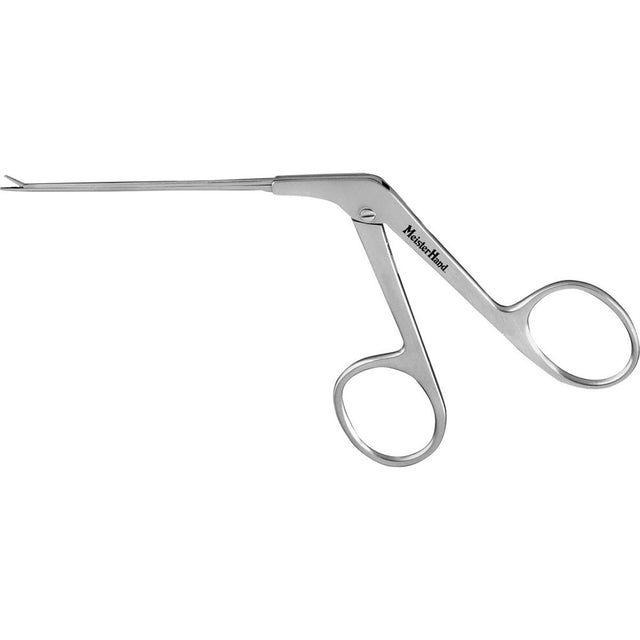 MeisterHand Micro Ear Forceps, 3-1/8" (80mm) shaft, serrated jaws, 0.6mm wide, Alligator Type. MPN: MH19-2081