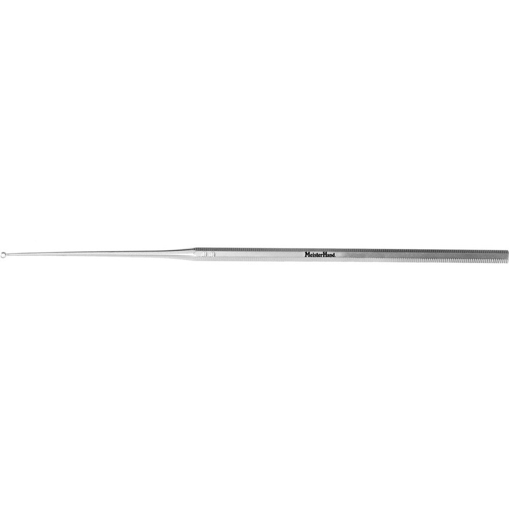 MeisterHand BUCK Ear Curette, 6-1/2" (165mm), Angled, Blunt, Size 00. MPN: MH19-290