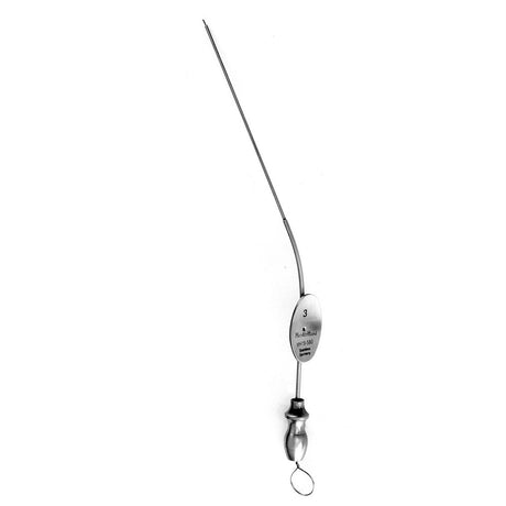 MeisterHand BARON Suction Tube, 5-3/8" (138mm) overall length, working length 3" (75mm), 3 French (1.0mm), with finger cut-off. MPN: MH19-580