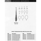 MeisterHand SPRATT Curette, 6-1/2" (165mm), Oval Cup, size 5/0. MPN: MH19-700 - Image 4
