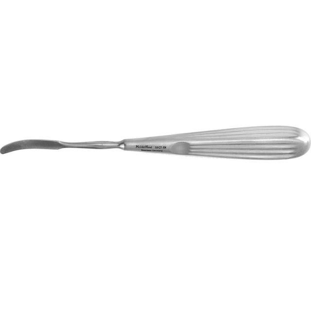 MeisterHand JOSEPH Periosteal Elevator, 7" (176mm), strong curve, 6.5mm wide blade. MPN: MH21-64
