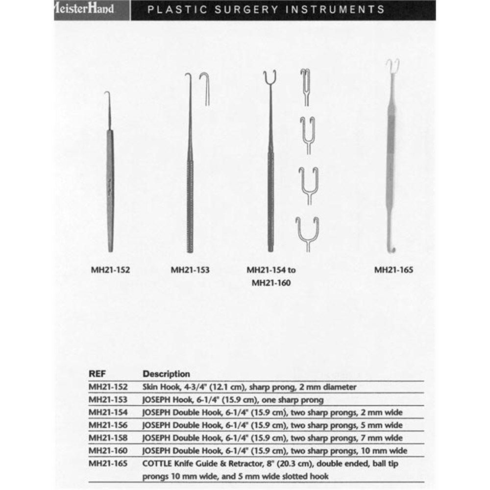 MeisterHand JOSEPH Double Hook, 6-1/4" (15.9 cm), two sharp prongs, 5 mm wide. MPN: MH21-156 - Image 3