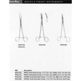 MeisterHand WHITE Tonsil Seizing Forceps, 7-1/2" (19.1 cm), one open ring. MPN: MH22-550 - Image 2