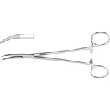 MeisterHand SCHNIDT Tonsil Hemostat Forceps, 7-1/2" (190mm), Half Curved, Closed Rings. MPN: MH22-662
