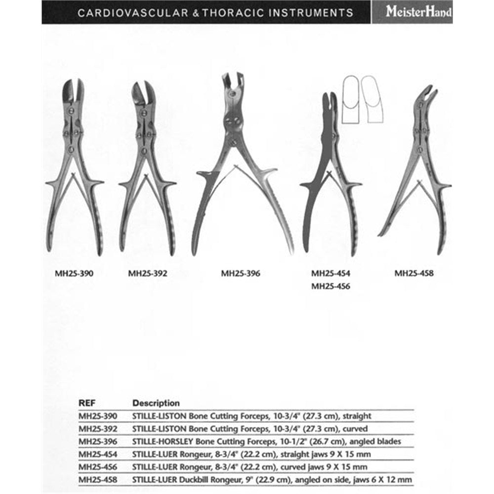 MeisterHand STILLE-LISTON Bone Cutting Forceps, 10-3/4" (27.3 cm), curved. MPN: MH25-392 - Image 2