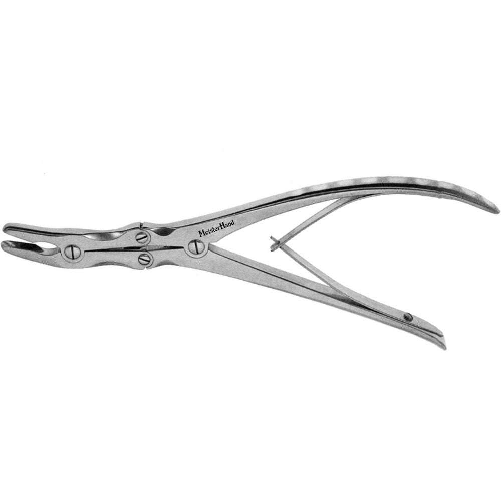 MeisterHand LEKSELL Rongeur, 9-3/4" (250mm), light curve, 3mm x 17mm bite. MPN: MH25-510