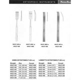 MeisterHand LAMBOTTE Osteotome, 9" (22.9 cm), curved, 38 mm (1-1/2"). MPN: MH27-508 - Image 2
