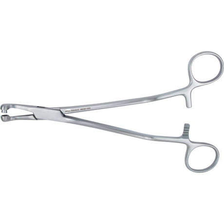 MeisterHand THOMS-GAYLOR Uterine Biopsy Forceps, 8-1/4" (212mm), angled shank, curved jaws, 5.8mm bite, interfitted cups. MPN: MH30-1405