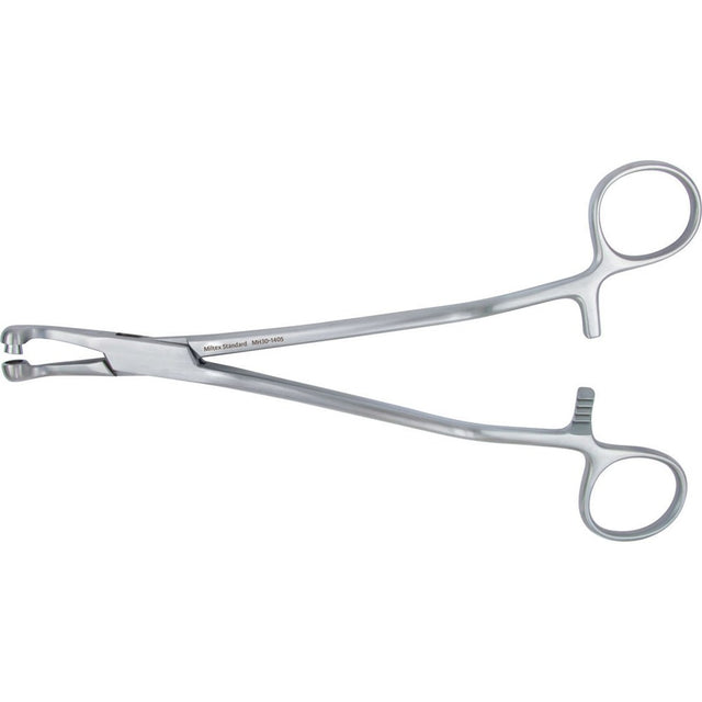 MeisterHand THOMS-GAYLOR Uterine Biopsy Forceps, 8-1/4" (212mm), angled shank, curved jaws, 5.8mm bite, interfitted cups. MPN: MH30-1405
