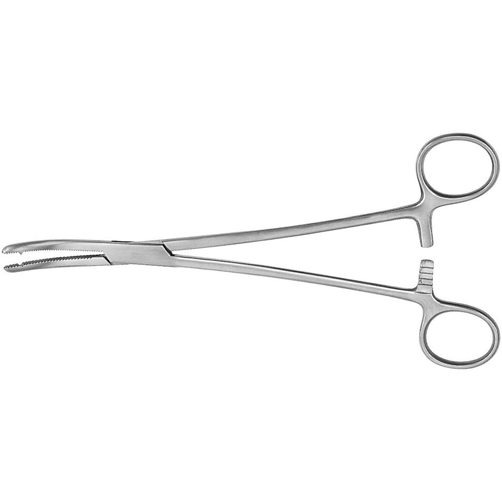 MeisterHand HEANEY Hysterectomy Forceps, 8-1/4" (21 cm), heavy pattern, single tooth, curved. MPN: MH30-1700