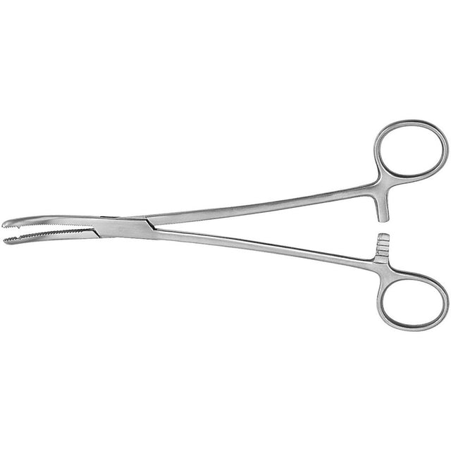 MeisterHand HEANEY Hysterectomy Forceps, 8-1/4" (21 cm), heavy pattern, single tooth, curved. MPN: MH30-1700